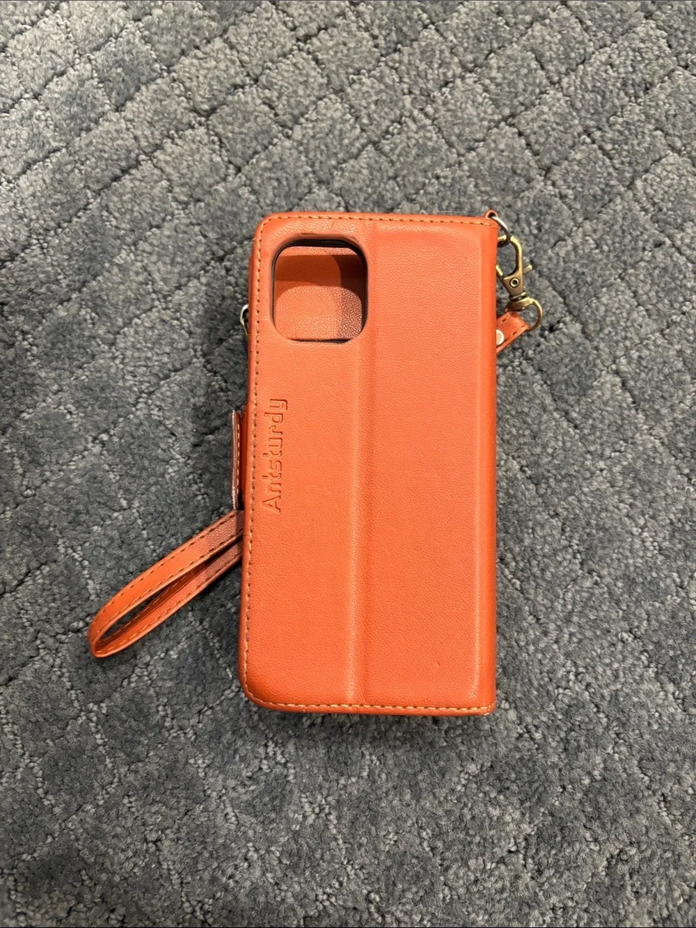 Orange Wristlet Phone Wallet Case - Unbranded